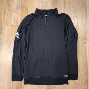 Travis Mathew 1/4 Zip Pull Over Golf Lightweight Black size Medium